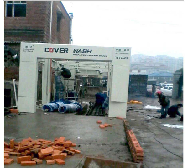 重慶全自動工地洗車機安裝現場