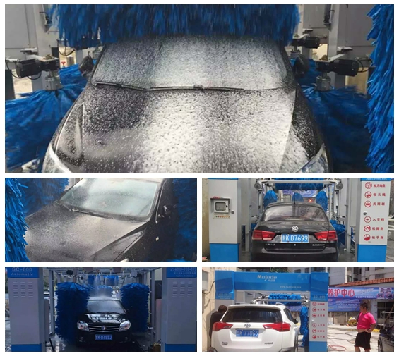 中國甘肅省隴南市武都區安裝臺灣美嘉德電腦11刷隧道洗車機