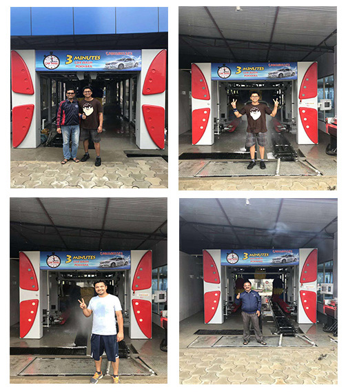 尼泊爾安裝凱沃11刷電腦洗車機！客戶非常滿意